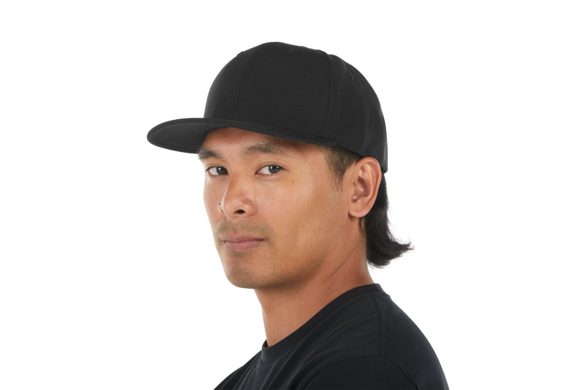recycled-poly-classic-6-panel-hat-a2 WebPDP-HAT001002_Recycled_Poly_Classic_6Panel_Hat_Black_Studio_Harper_Studios_0723_Side_3__HAT001002OS.jpg